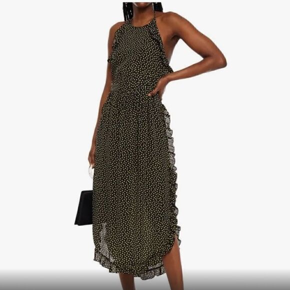 See by Chloe Polka Dot Halter Midi Dress size 34 - Picture 4 of 7